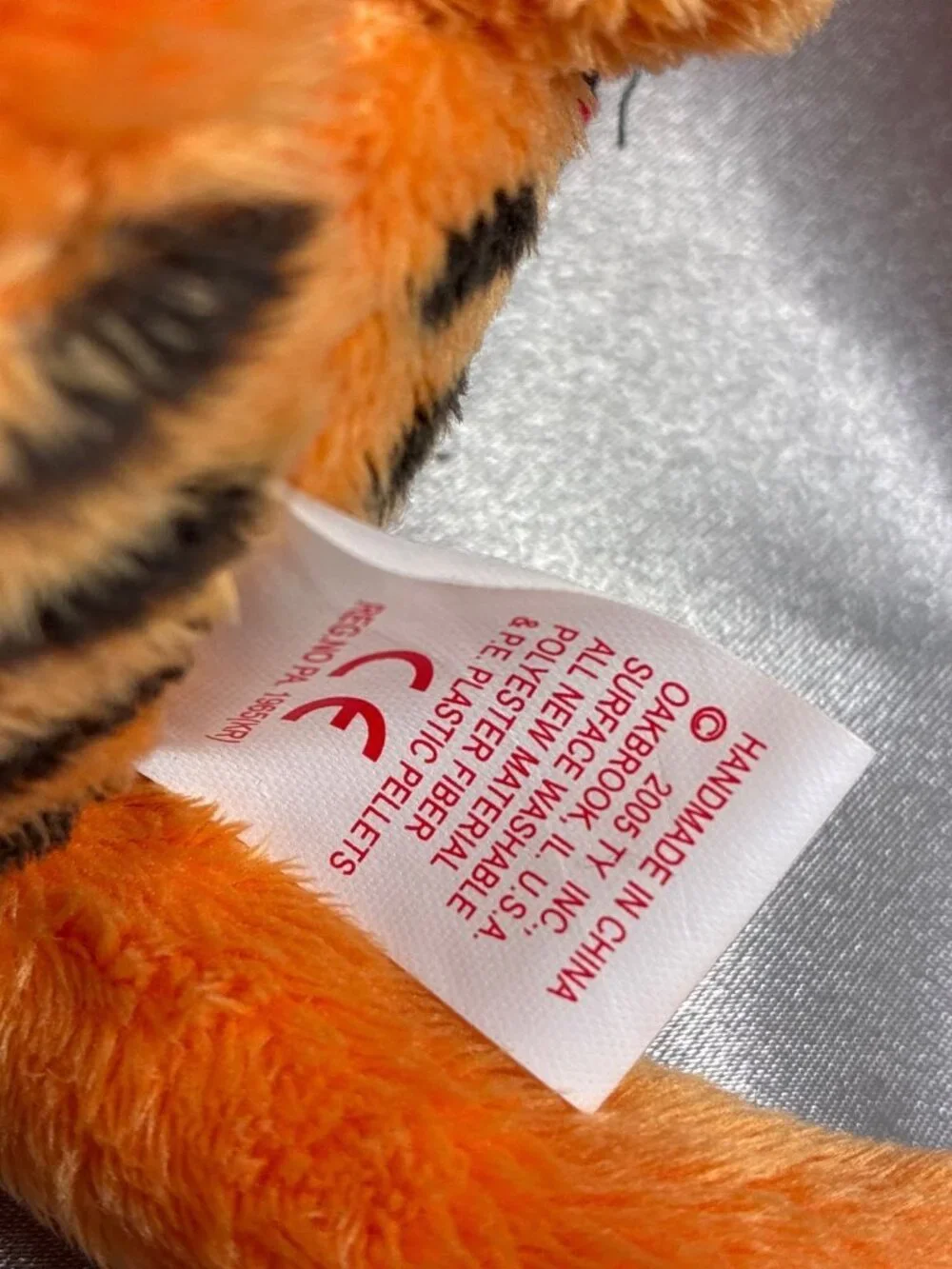 2005 TY Garfield Happy Valentine's Day Beanie Baby Plush 9